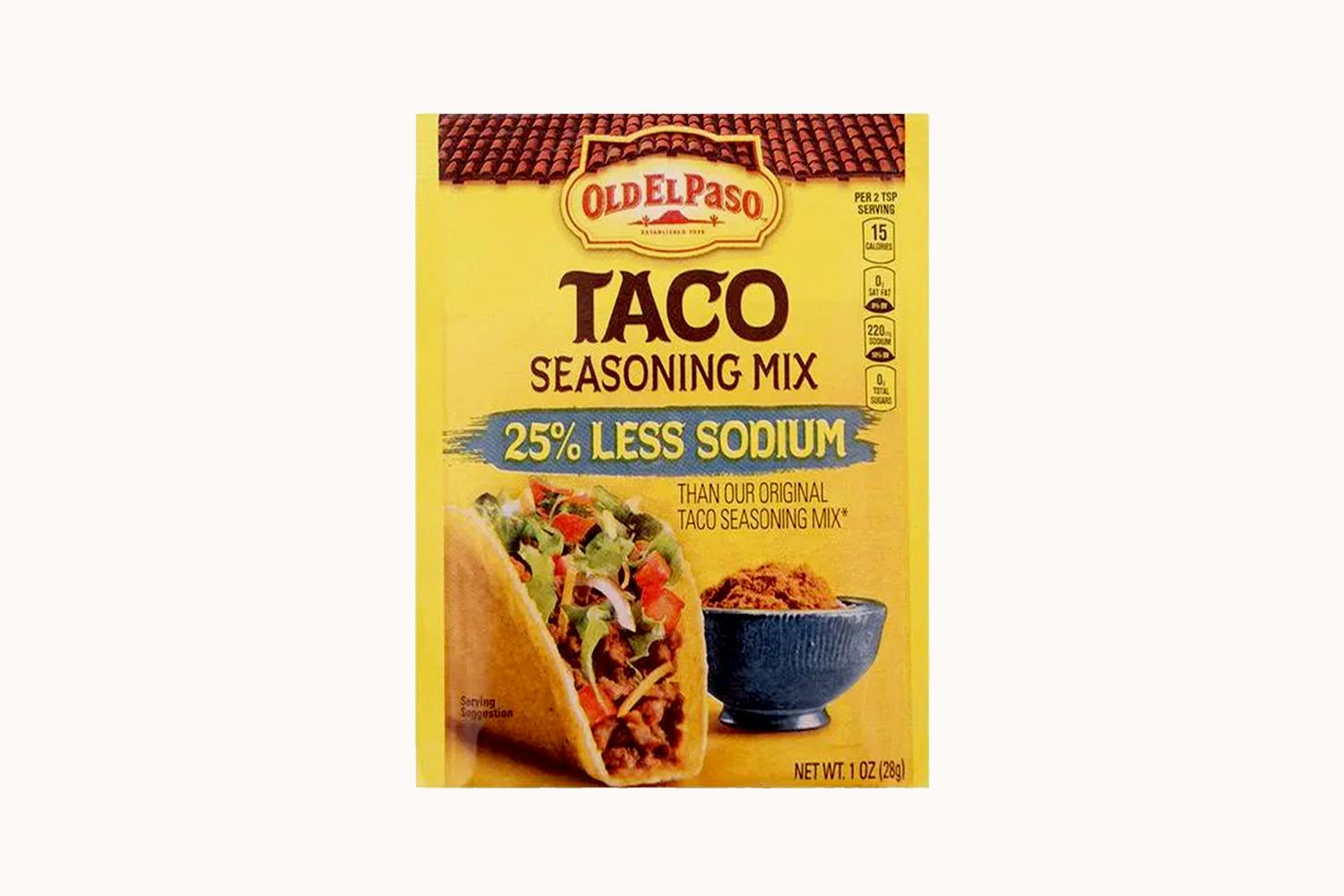 Old El Paso Taco Seasoning Mix, 25% Less Sodium