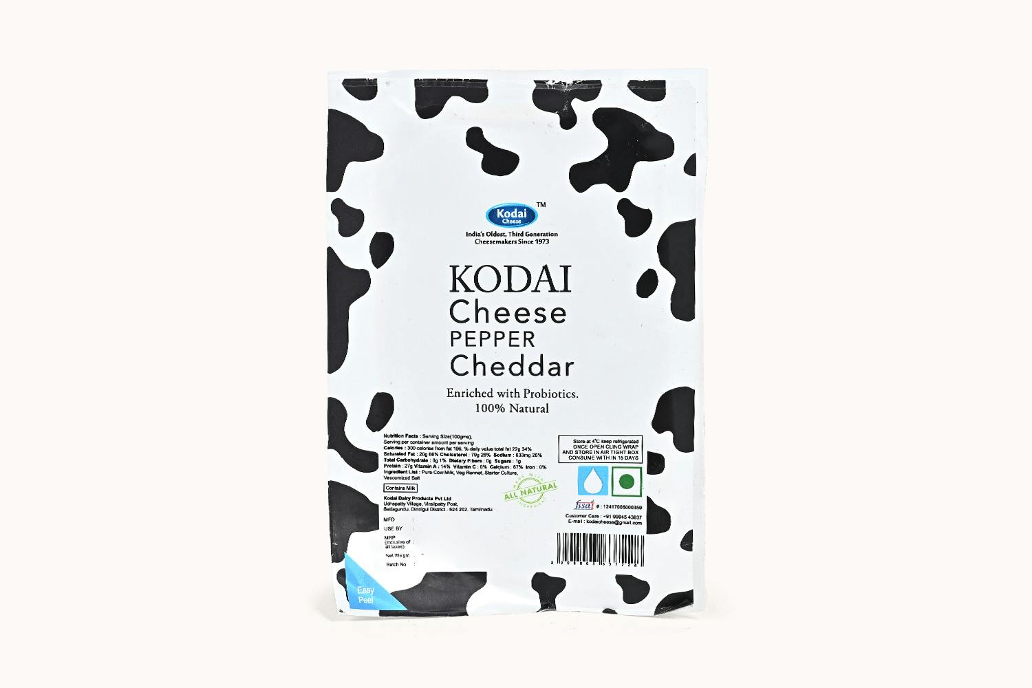 Kodai Cheese Cheddar Cheese Pepper