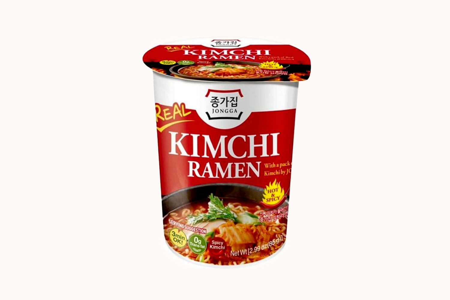 Jongga Kimchi Ramen Instant Cup Noodles
