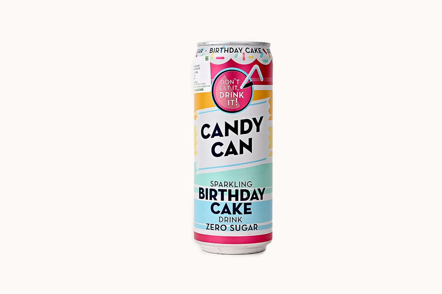 Candy Can Sparkling Birthday Cake Drink - Zero Sugar