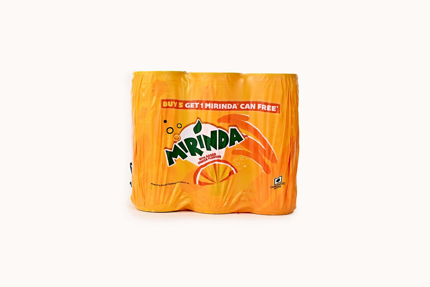 Mirinda Orange Soft Drink Can - Pack of 6