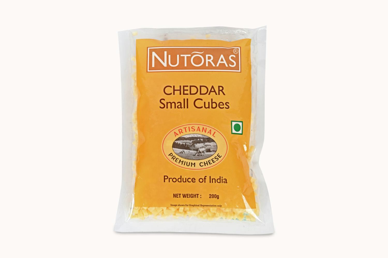 Nutoras Cheddar Small Cheese Cubes