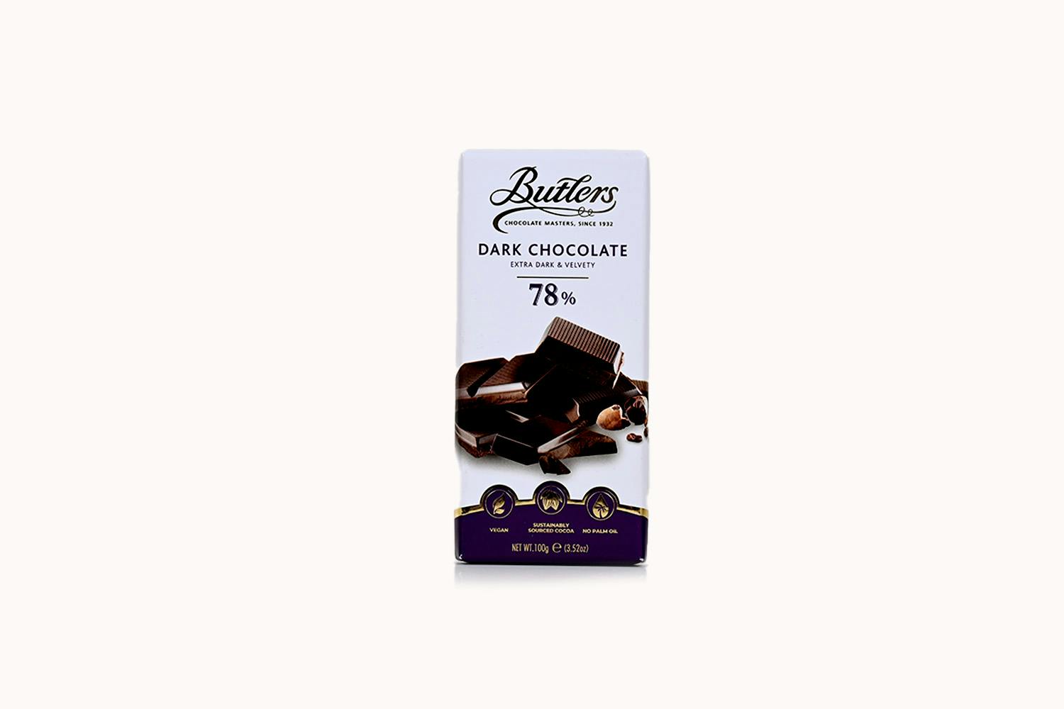 Butlers 78% Dark, Smooth And Intense Chocolate Bar