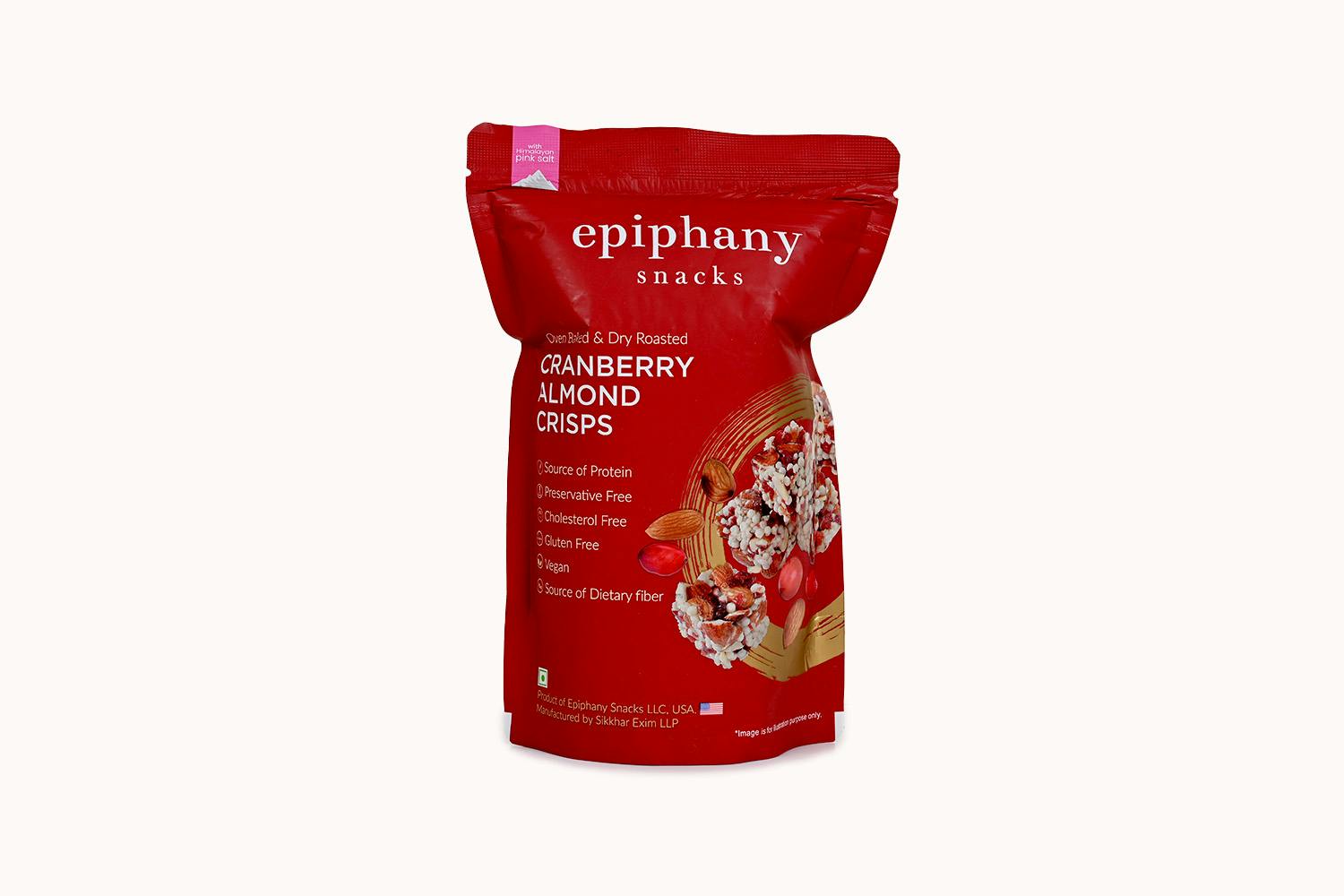 Epiphany Snacks Cranberry Almond Crisps