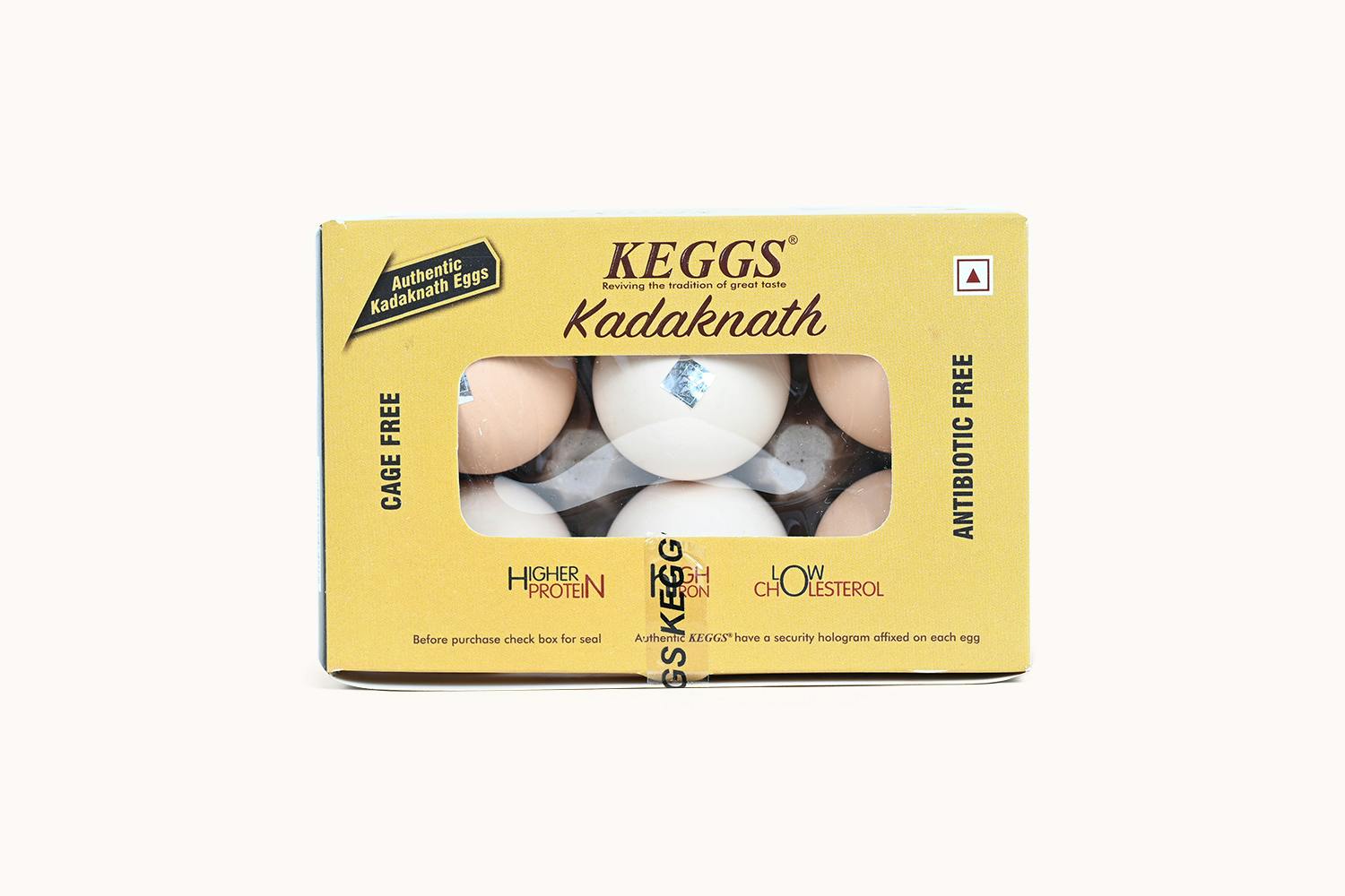 Keggs Cage Free Authentic Kadaknath Eggs