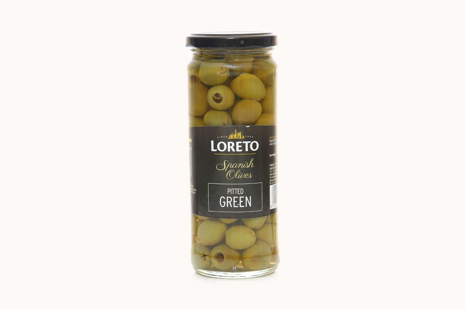 Loreto Spanish Green Olives - Pitted