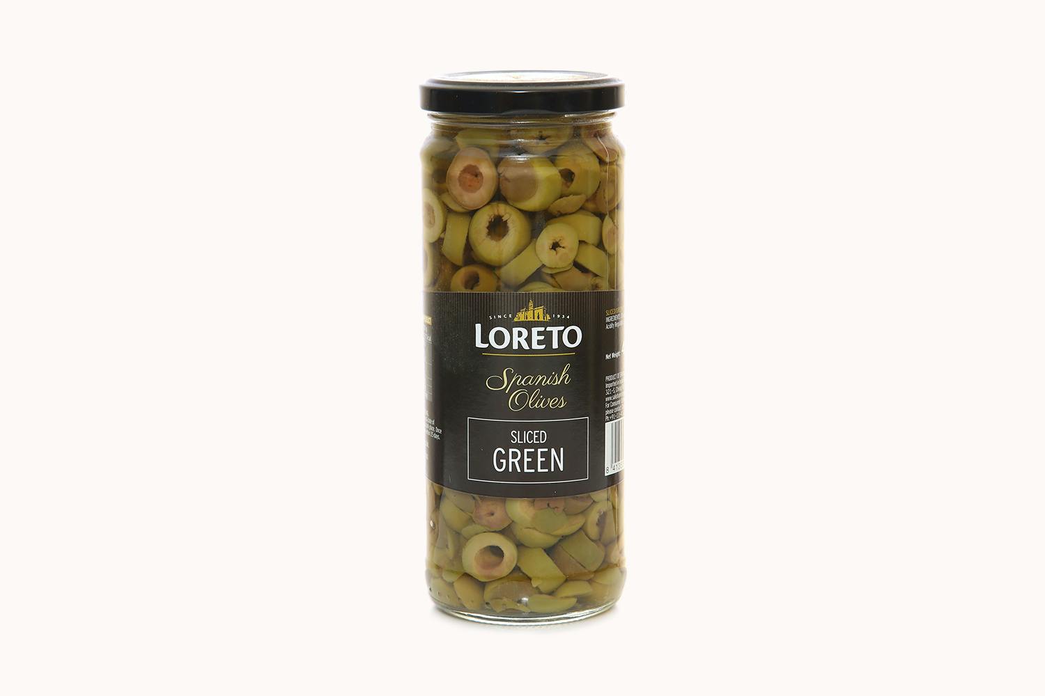 Loreto Spanish Green Olives - Sliced