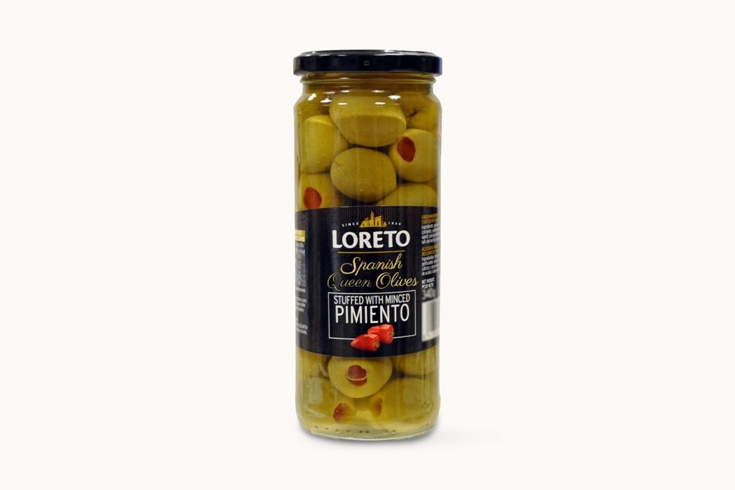 Loreto Spanish Queen Olives Stuffed with Minced Pimiento