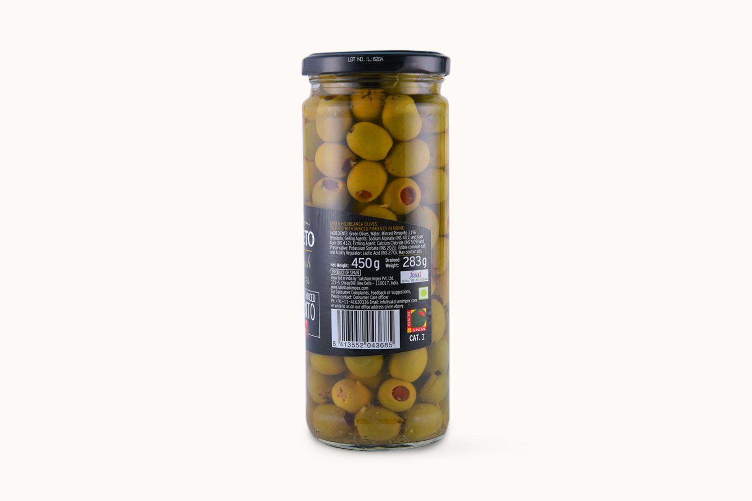 Loreto Spanish Olives Stuffed with Minced Pimiento