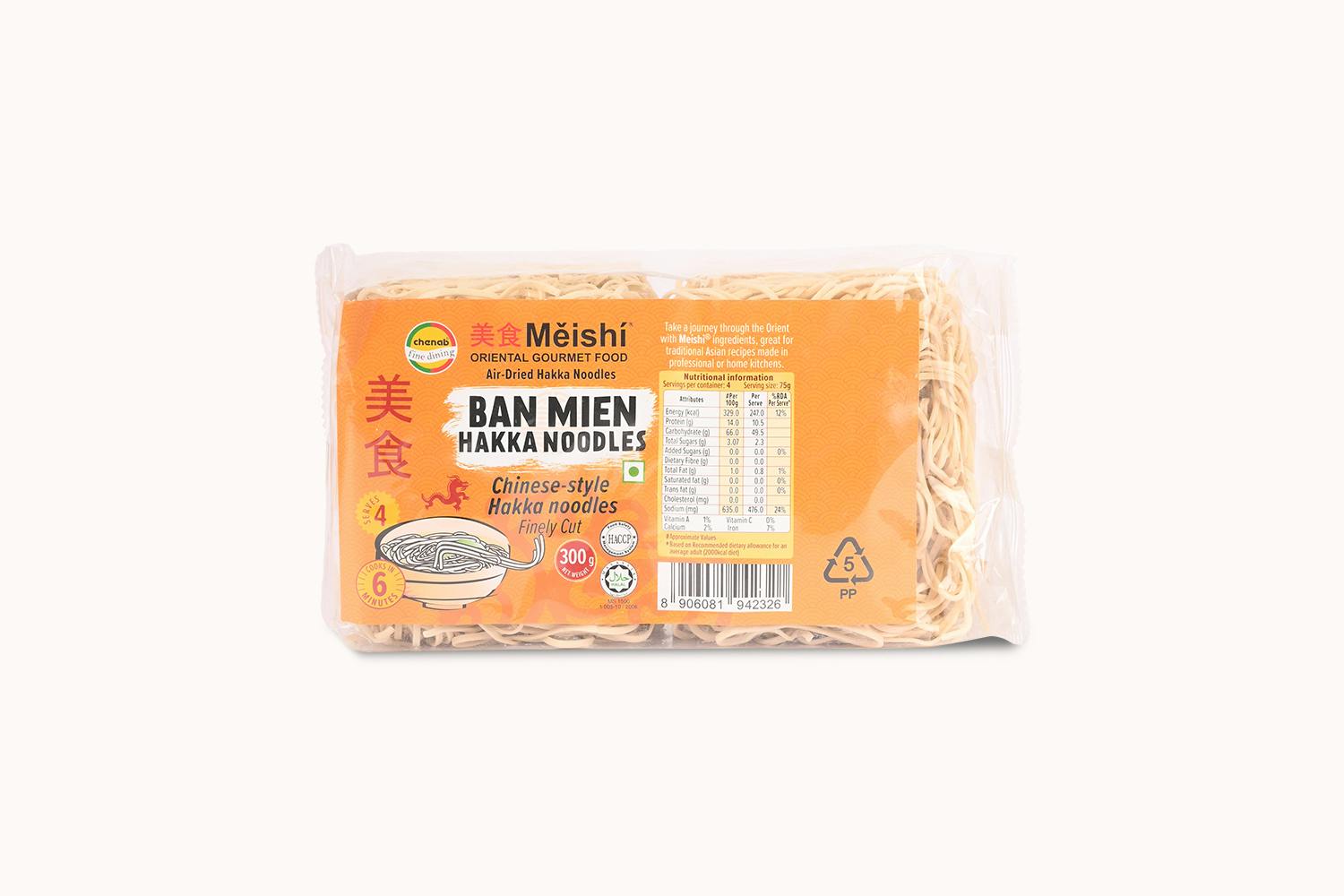 Meishi Ban Mien Handcut Hakka Fine Noodles