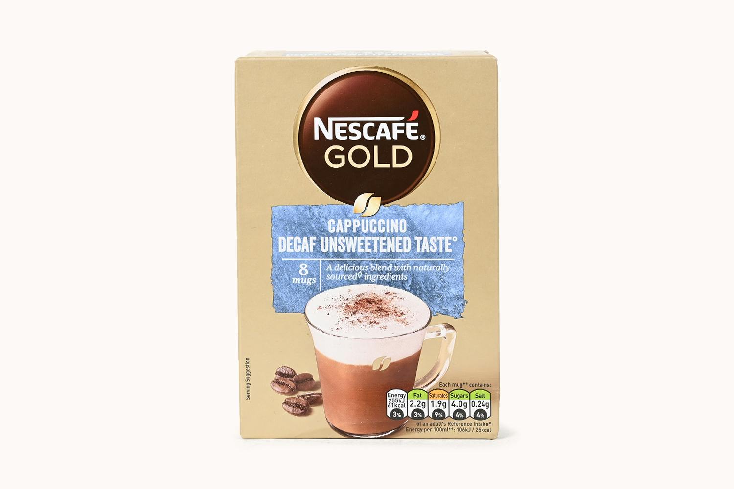 Nescafe Gold Decaffeinated Cappuccino - Unsweetened