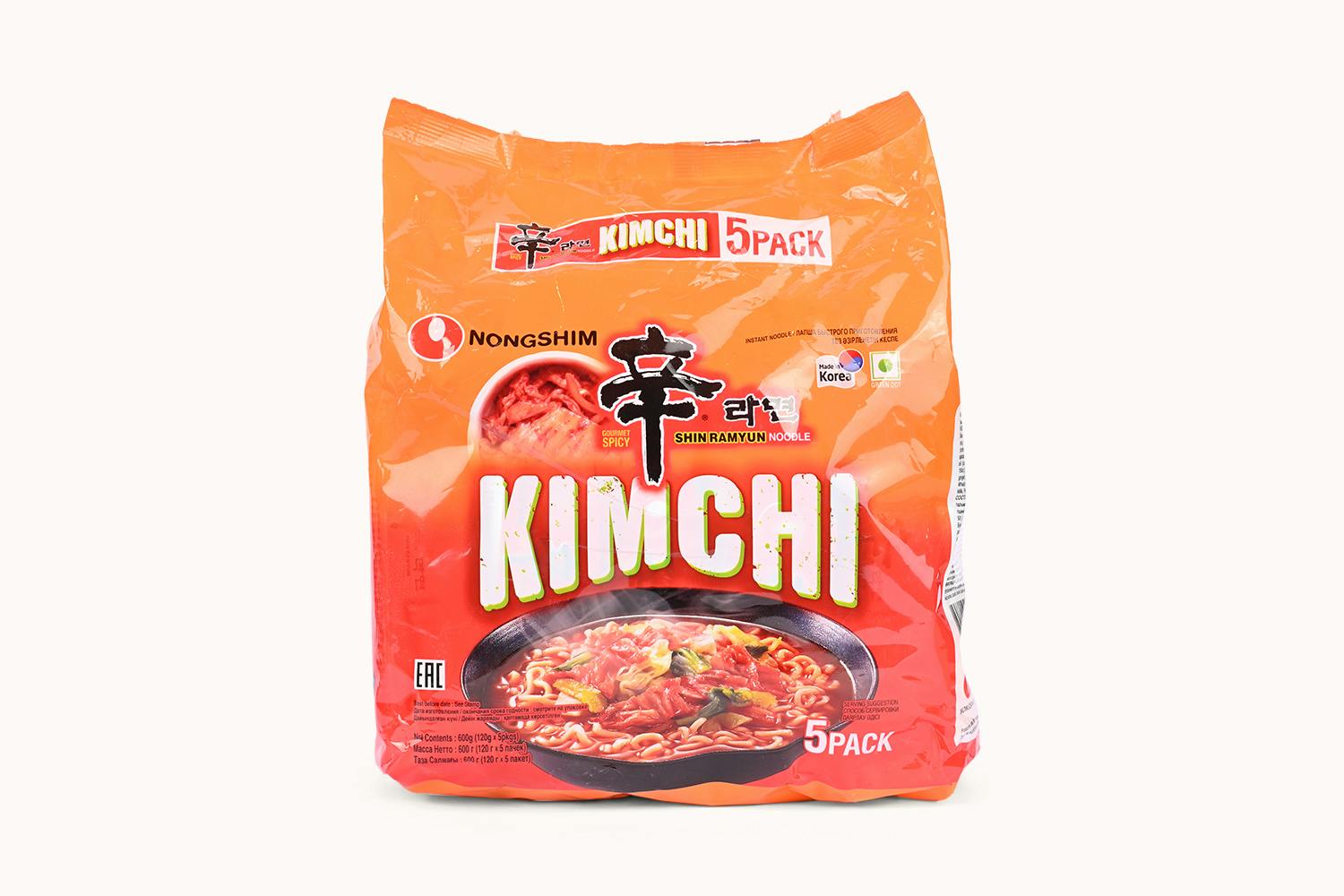 Nongshim Kimchi Ramyun Noodles