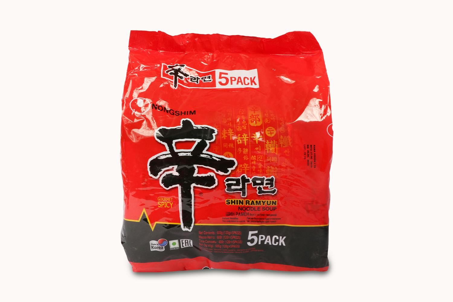 Nongshim Shin Red Super Spicy Noodles