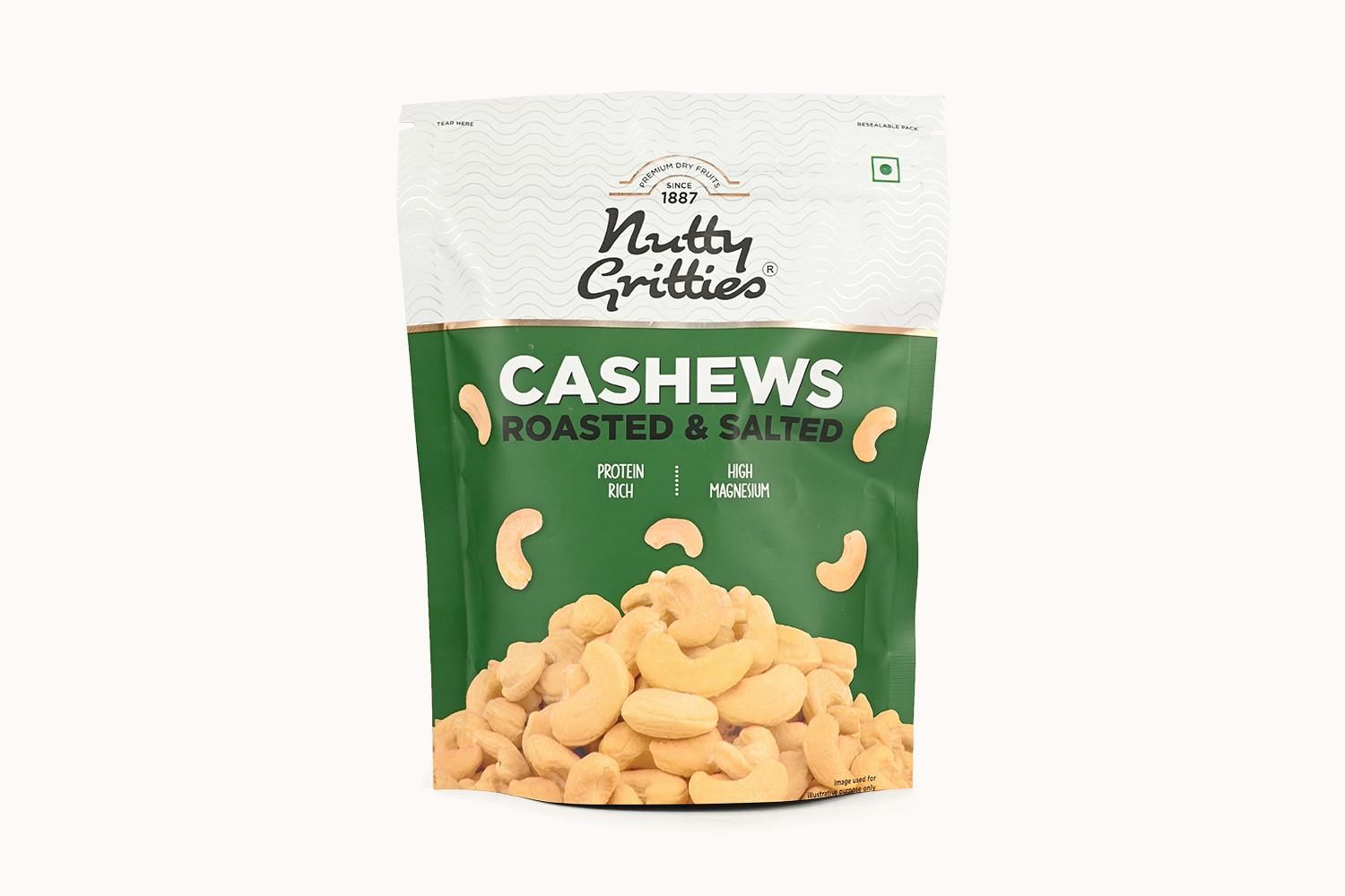 Nutty Gritties Salted Cashews Premium Pack
