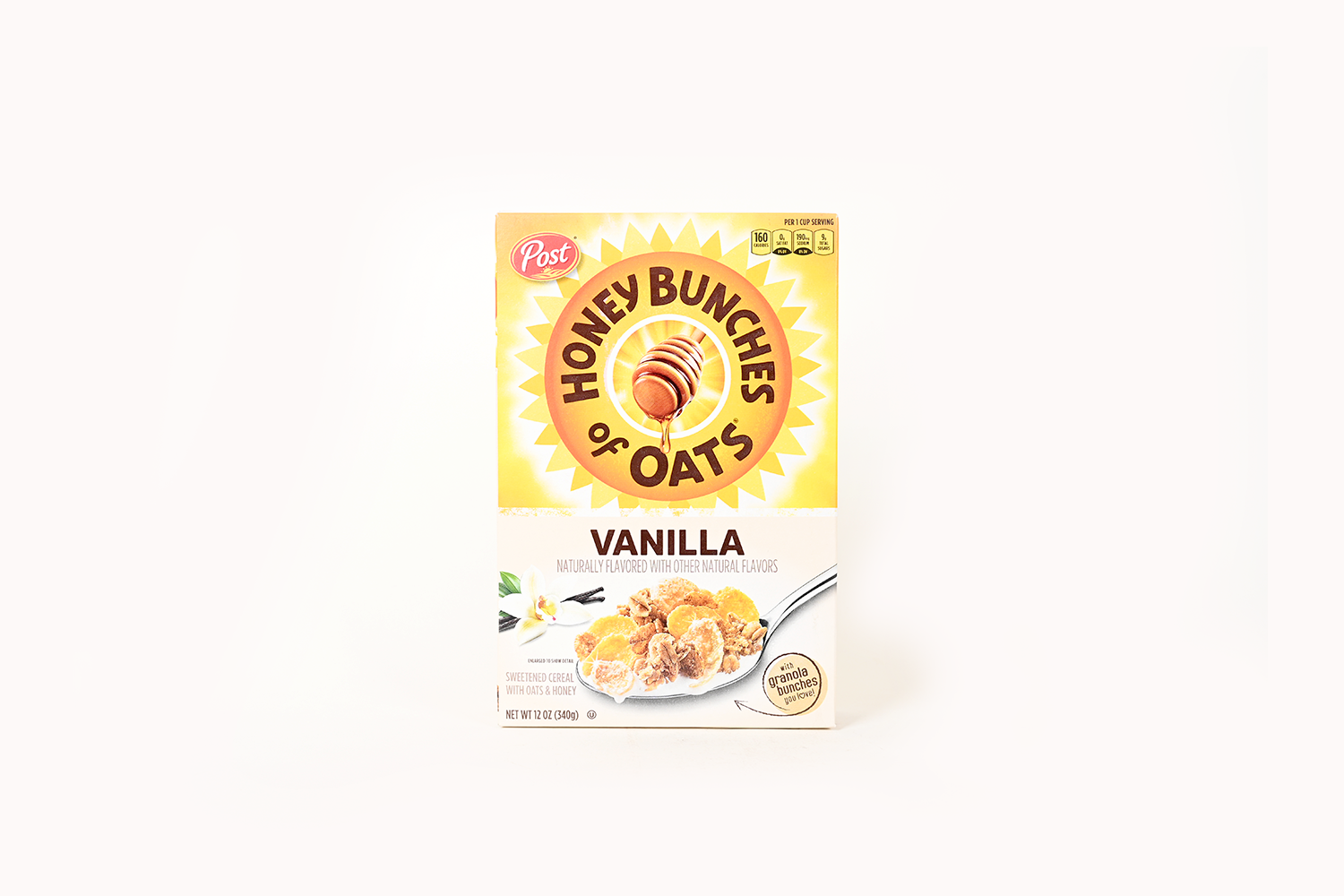 Post Honey Bunches Of Oats Cereal - Real Vanilla Clusters