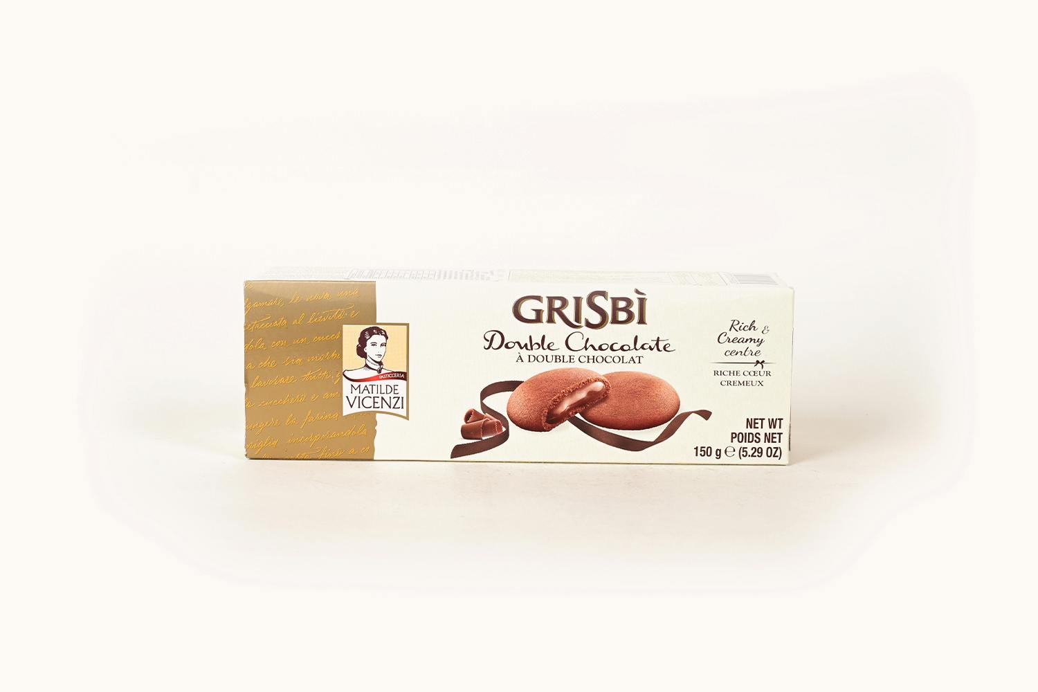 Vicenzi Grisbi Short Pastry Cookies Filled With Chocolate Cream