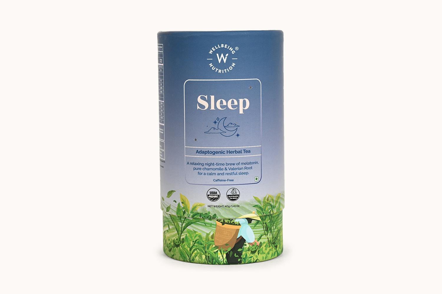 Wellbeing Nutrition Sleep Adaptogenic Herbal Tea